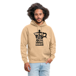 Sudadera con capucha unisex"Coffee" - beige