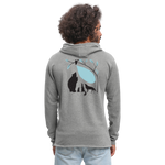 Sudadera ligera unisex con capucha"snowboarder" - gris jaspeado