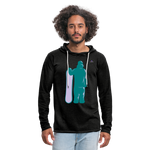 Sudadera ligera unisex con capucha"snowboarder" - antracita