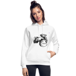 Sudadera con capucha ecológica unisex de Stanley & Stella"Hand with money bag" - blanco