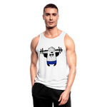 Camiseta sin mangas hombre transpirable"nuclear bear" - blanco