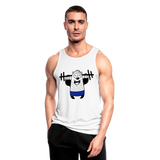 Camiseta sin mangas hombre transpirable"nuclear bear" - blanco