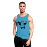 Camiseta sin mangas hombre transpirable"nuclear bear" - azul zafiro