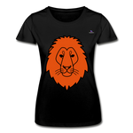 Camiseta para mujer de Fruit of the Loom"Lion head" - negro