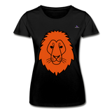 Camiseta para mujer de Fruit of the Loom"Lion head" - negro