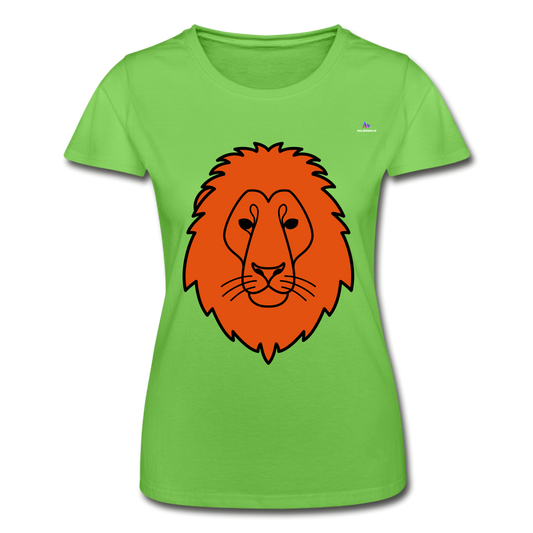 Camiseta para mujer de Fruit of the Loom"Lion head" - verde claro