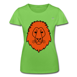 Camiseta para mujer de Fruit of the Loom"Lion head" - verde claro