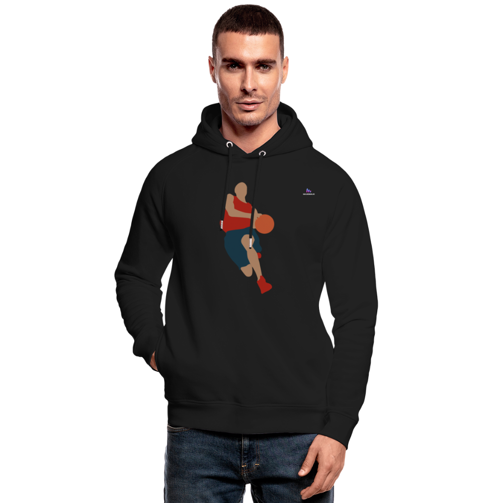 Sudadera con capucha ecológica unisex de Stanley & Stella"Basketballer" - negro
