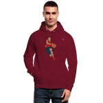 Sudadera con capucha ecológica unisex de Stanley & Stella"Basketballer" - rojo burdeos