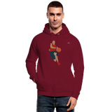 Sudadera con capucha ecológica unisex de Stanley & Stella"Basketballer" - rojo burdeos