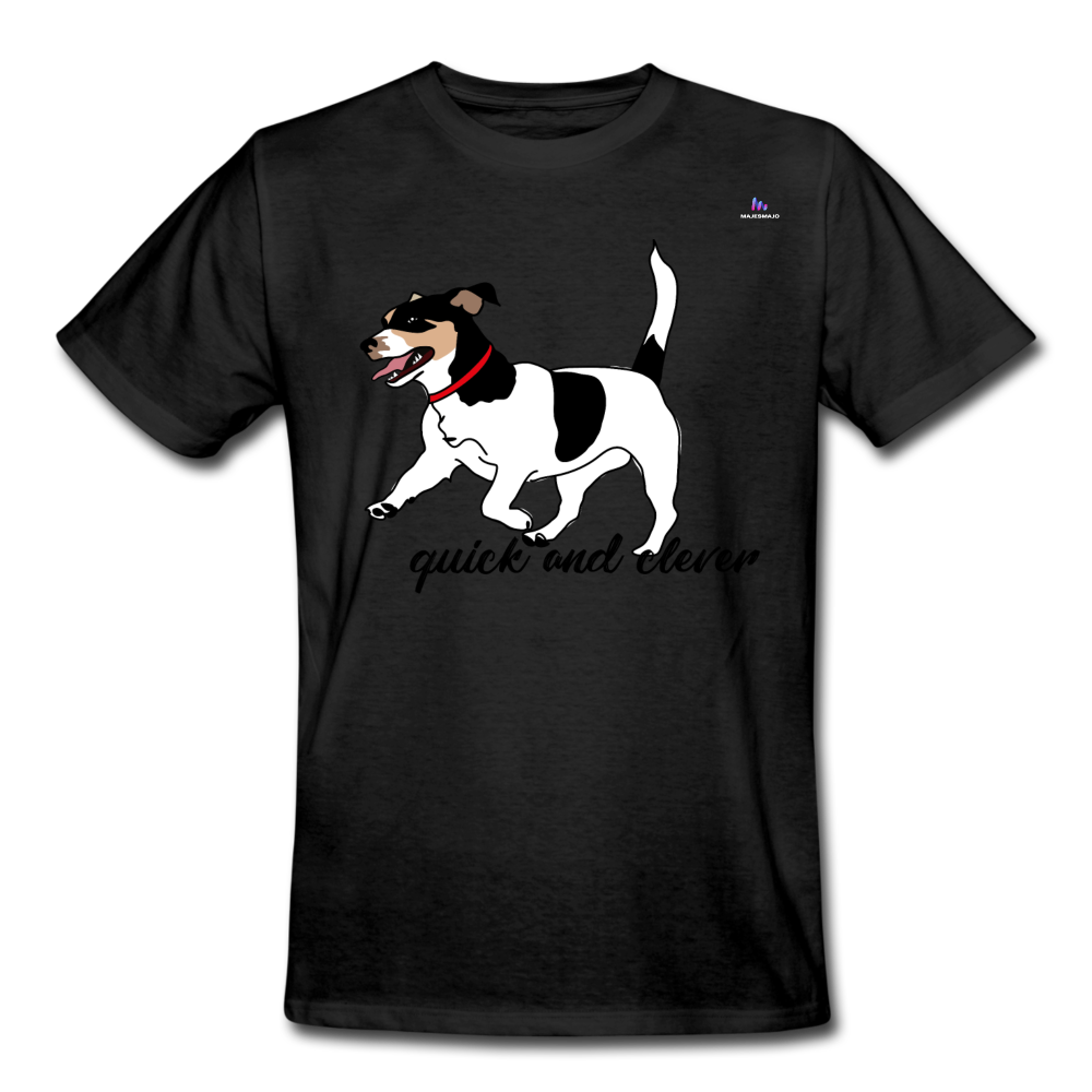 Camiseta de trabajo"jack russel terrier" - negro