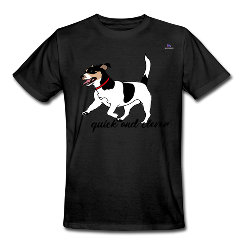 Camiseta de trabajo"jack russel terrier" - negro