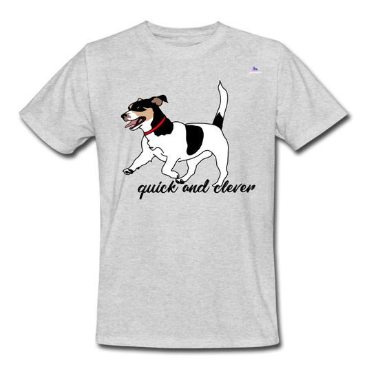 Camiseta de trabajo"jack russel terrier" - gris jaspeado