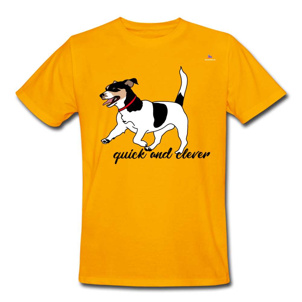 Camiseta de trabajo"jack russel terrier" - dorado