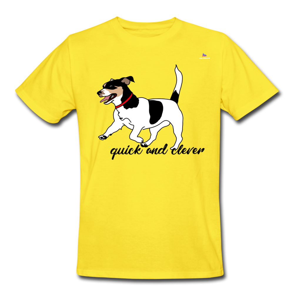 Camiseta de trabajo"jack russel terrier" - amarillo