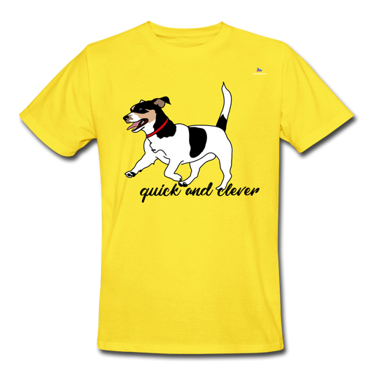 Camiseta de trabajo"jack russel terrier" - amarillo