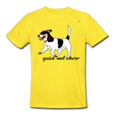 Camiseta de trabajo"jack russel terrier" - amarillo