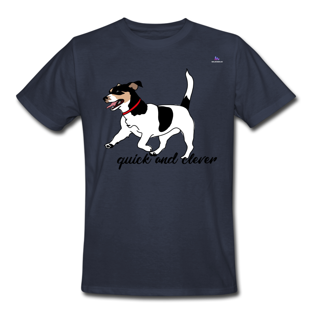 Camiseta de trabajo"jack russel terrier" - azul marino