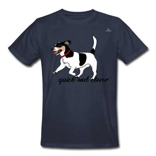 Camiseta de trabajo"jack russel terrier" - azul marino
