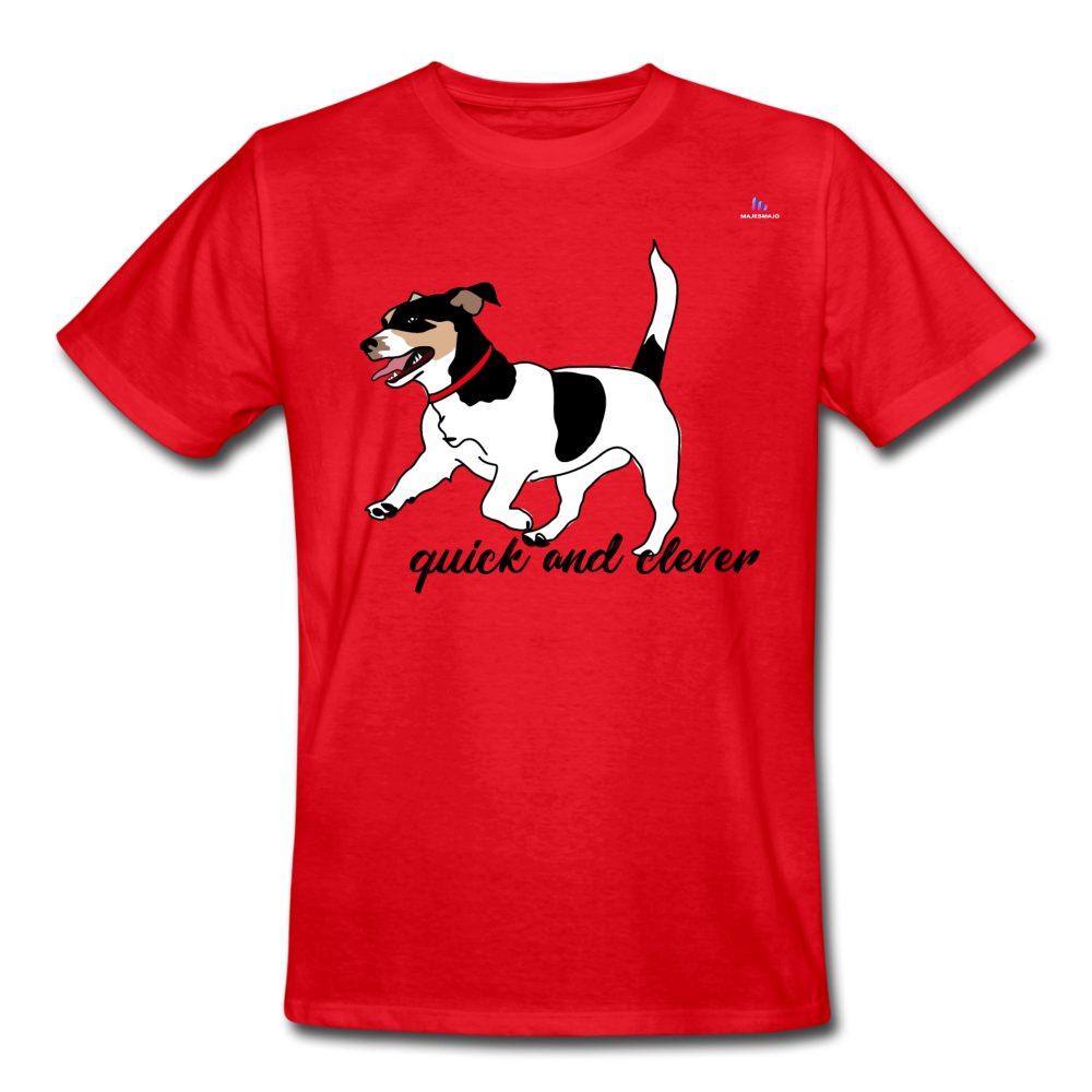 Camiseta de trabajo"jack russel terrier" - rojo
