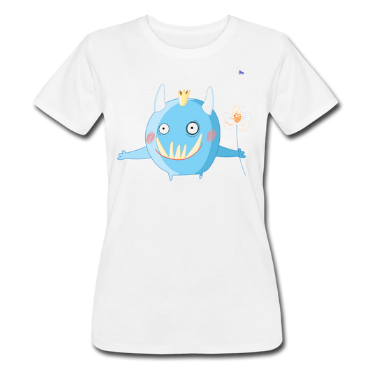 Camiseta para mujer de Bella + Canvas"Monster" - blanco