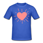 Camiseta pesada Gildan"heart" - azul real