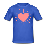 Camiseta pesada Gildan"heart" - azul real