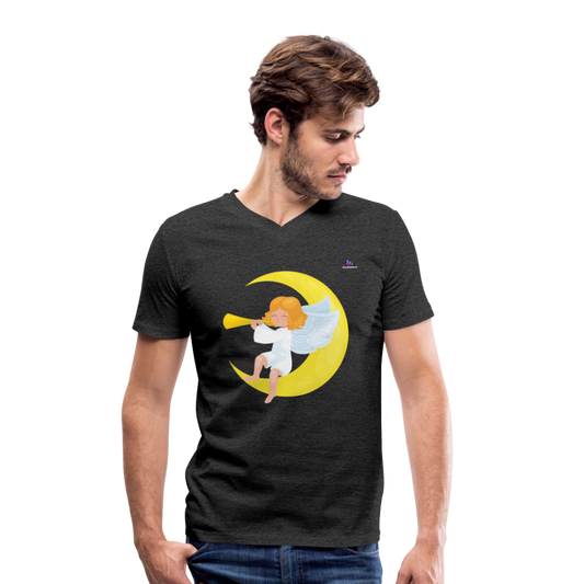 Camiseta ecológica con cuello de pico de Stanley & Stella"angel" - charcoal grey