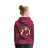 Sudadera con capucha premium"heavy metal" - bordeaux