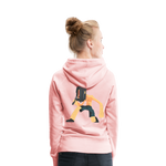 Sudadera con capucha premium"heavy metal" - crystal pink