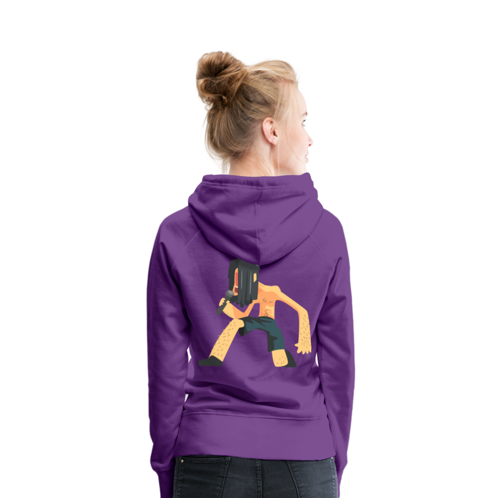 Sudadera con capucha premium"heavy metal" - purple