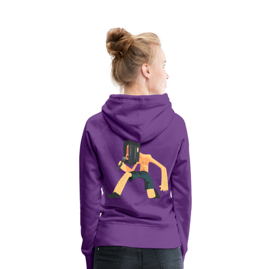 Sudadera con capucha premium"heavy metal" - purple