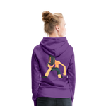 Sudadera con capucha premium"heavy metal" - purple