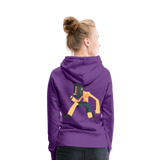 Sudadera con capucha premium"heavy metal" - purple