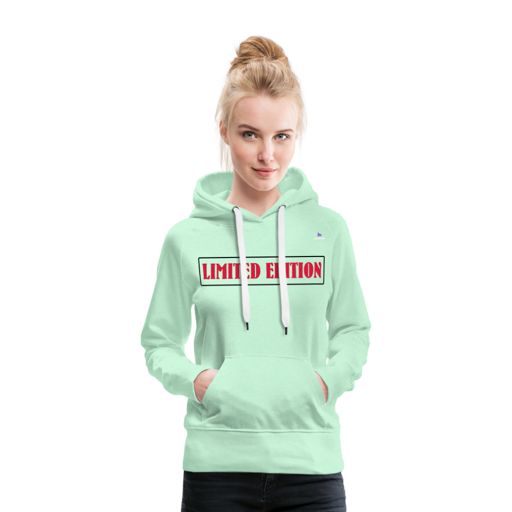 Sudadera con capucha premium"heavy metal" - light mint