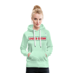 Sudadera con capucha premium"heavy metal" - light mint