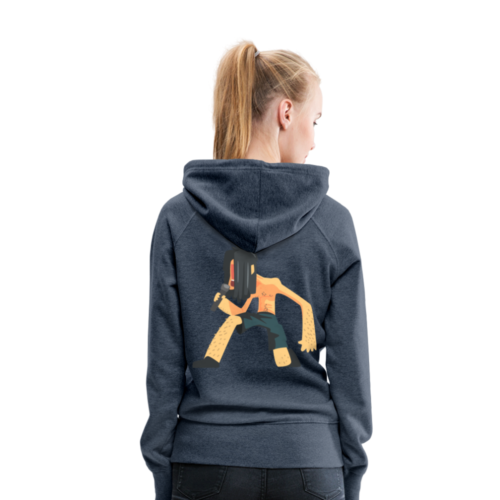 Sudadera con capucha premium"heavy metal" - heather denim