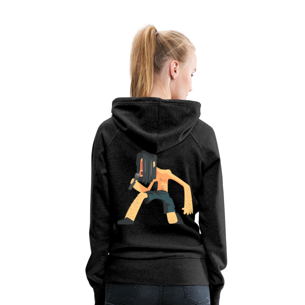 Sudadera con capucha premium"heavy metal" - charcoal grey