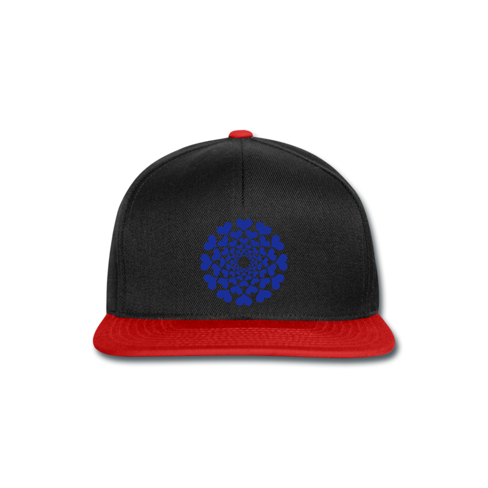 Gorra Snapback"Heart Circle" - black/red
