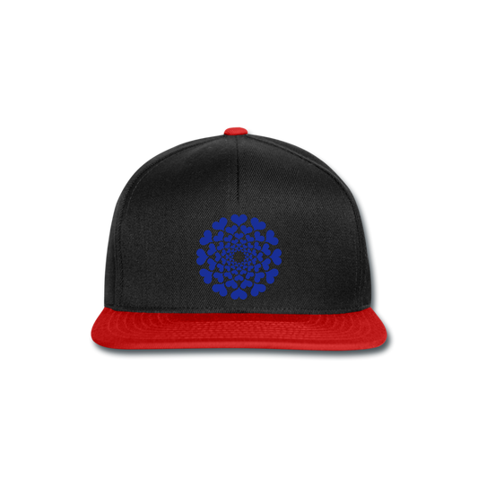 Gorra Snapback"Heart Circle" - black/red