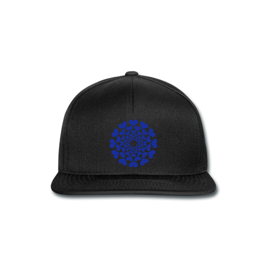 Gorra Snapback"Heart Circle" - black/black