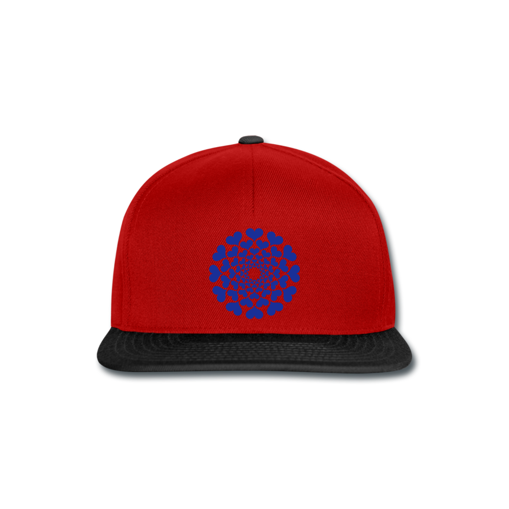 Gorra Snapback"Heart Circle" - red/black