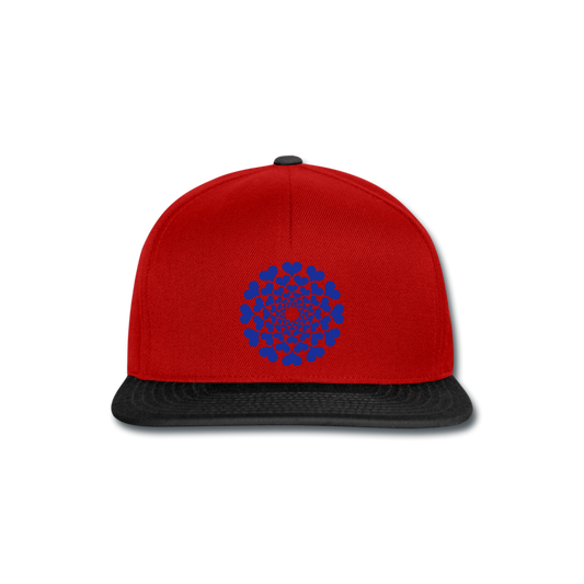 Gorra Snapback"Heart Circle" - red/black