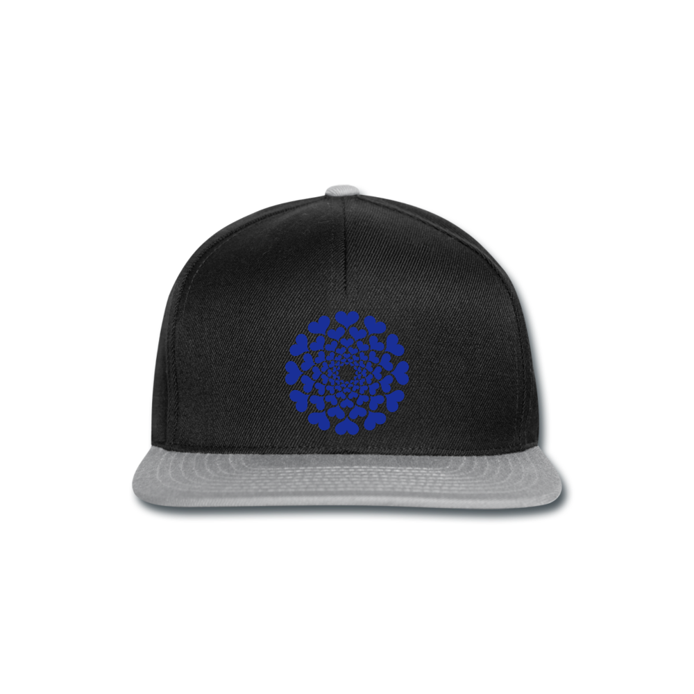 Gorra Snapback"Heart Circle" - black/grey