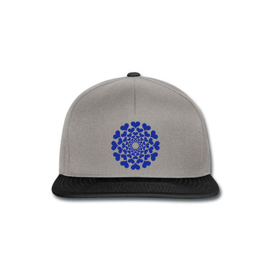 Gorra Snapback"Heart Circle" - graphite/black