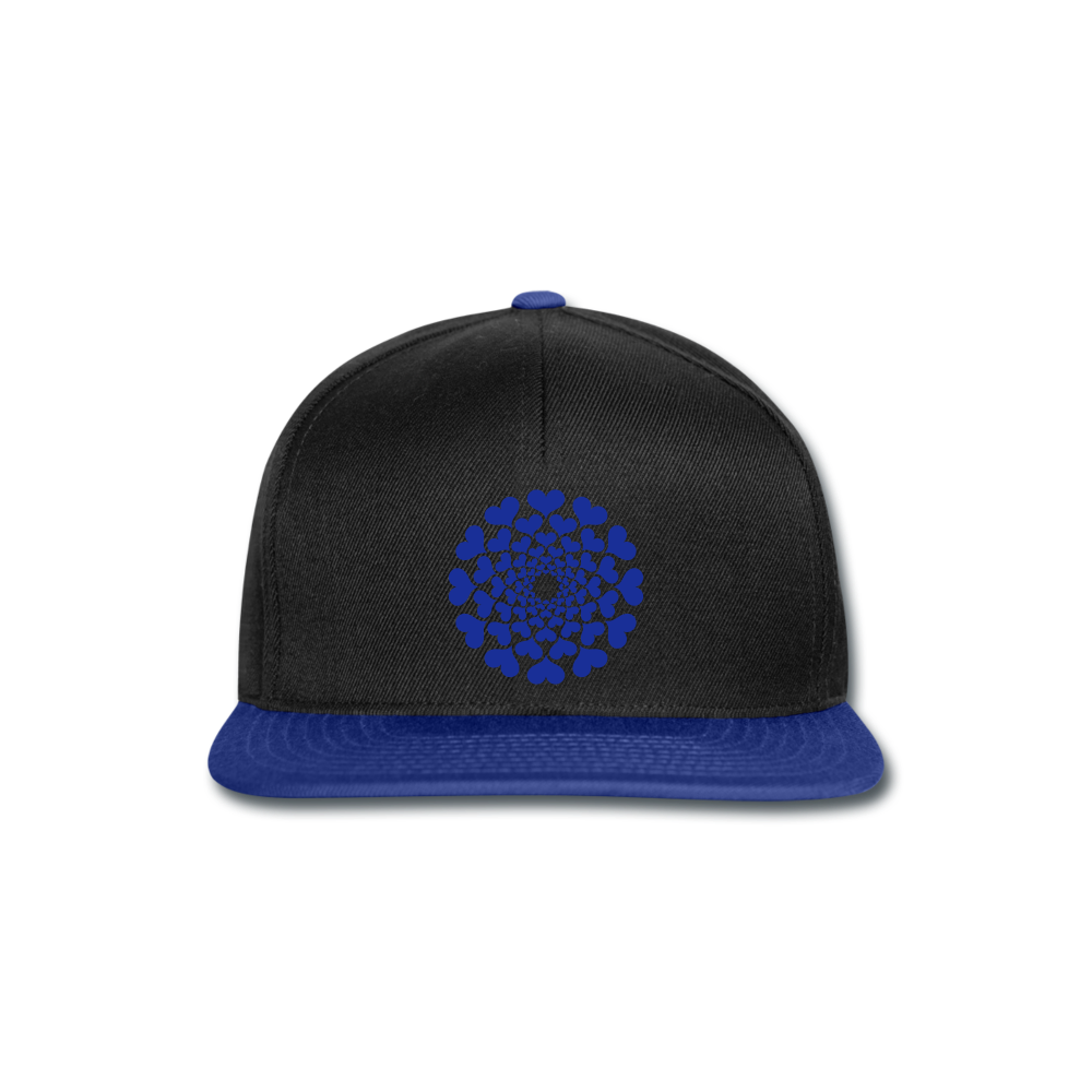 Gorra Snapback"Heart Circle" - black/bright royal