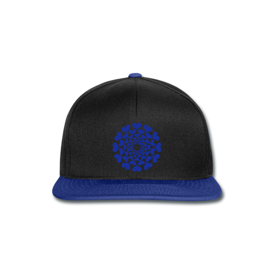 Gorra Snapback"Heart Circle" - black/bright royal