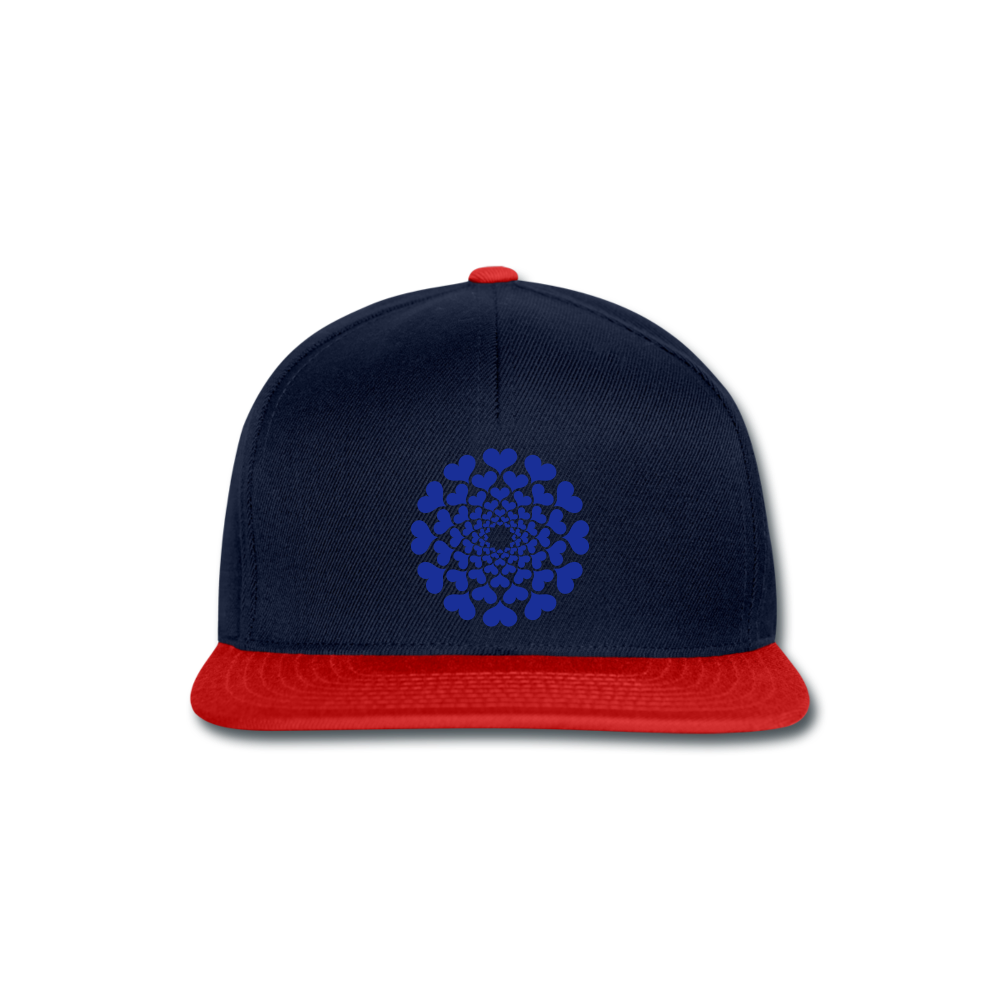 Gorra Snapback"Heart Circle" - navy/red