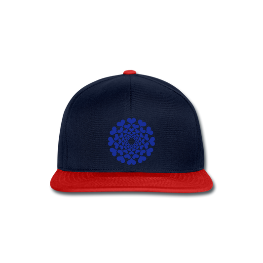 Gorra Snapback"Heart Circle" - navy/red