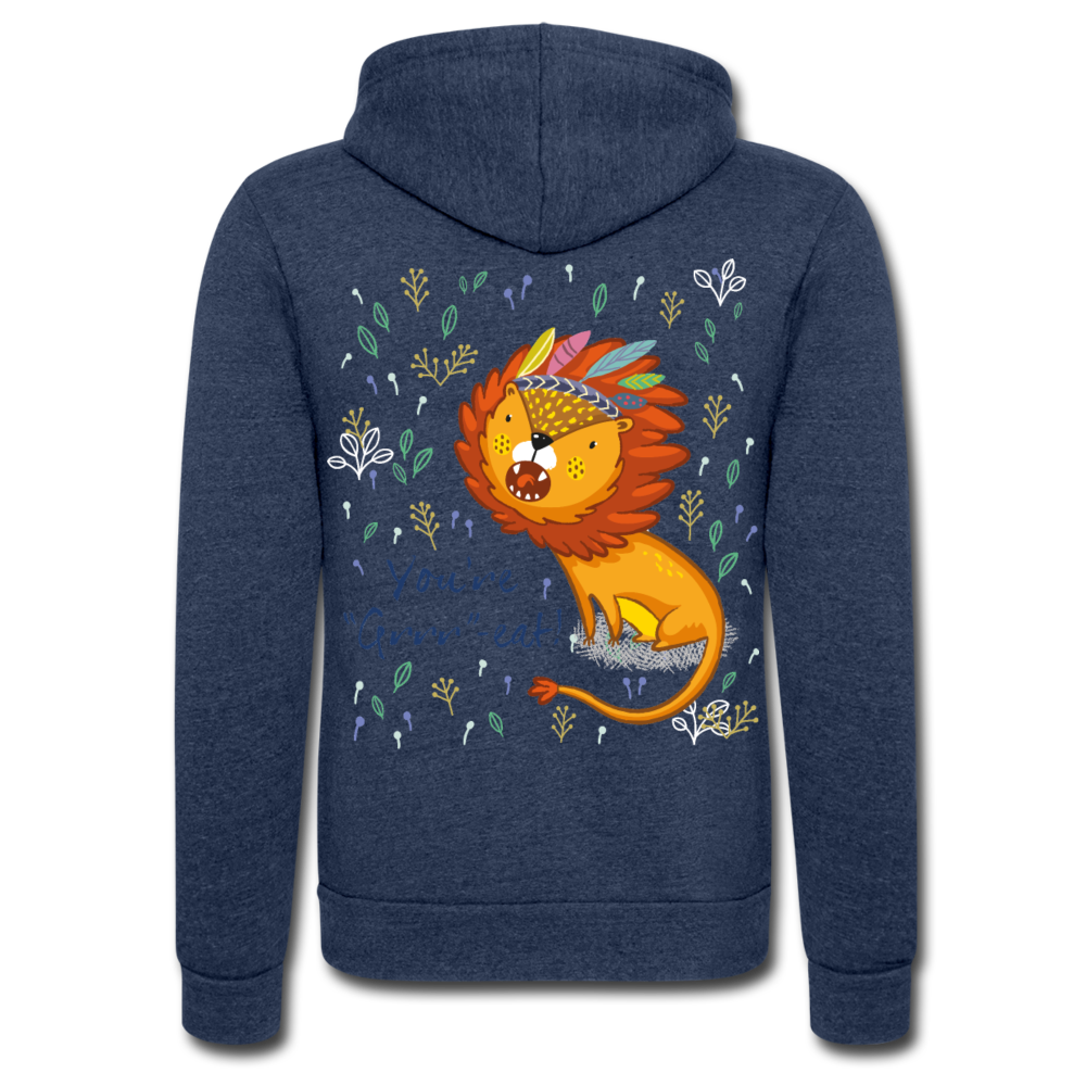 Chaqueta con capucha Tri-Blend unisex de Bella + Canvas"You're Great" - heather navy